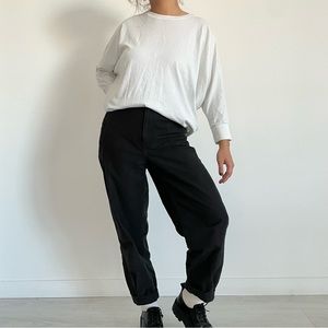 White Elbow Sleeve Dolman Tee